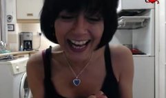 Rebecca Sucks A Dildo