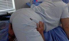 Patient worships doctor’s ass while being milked