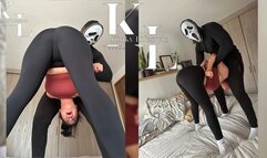 The Pedigree Hunter: Simona's Turn (Mixed Wrestling, Red TankTop, Black Leggings, RolePlay)