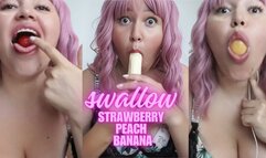 sexy swallow peach banana strawberry