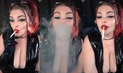 POV caught watching step mommy smoke