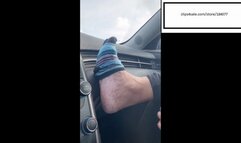 Kristi Sweaty socks itch in car