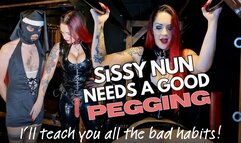 Sissy Nun Needs A Good Pegging!