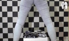 Model Cars under Jeans Ass