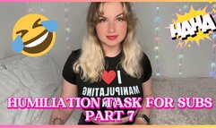 HUMILIATING TASK FOR SUBS - PART 7 new tasks every week
