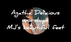 Agatha worships MJ’s beautiful feet