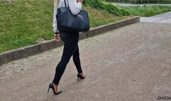 Pantyhose feet get wet in Volkspark Potsdam wmv 1280 x 720