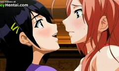 Horny lesbians in lingerie intense sex