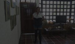 Sublime Goddess Barbara teaches her slave obedience