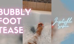 Steamy Hot Tub Foot Tease by Ebony BBW with Pink Toes and Soles