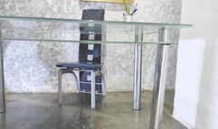 I discovered you while you spied on me under the table and enjoying my feet in high heels (2)