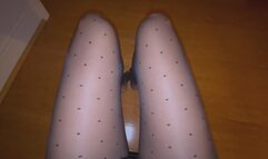 Stocking worship with feet rubbing POV