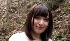 Petite Japanese Teen 18 seduce to give First Time Blowjob by old Men in POV