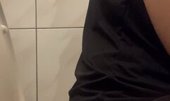 slowly excreting a small piece at a time, as soon as the water enters it makes a beautiful splash, many beautiful splashes