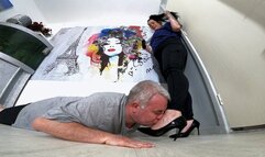 Natalia's New Shoes Head Trampling 2 FLOOR CAM (4K)