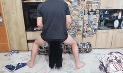 gonzo humps on my legs while i wear velvet dress and high heels