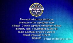 Princess Reign treats us by showing her sticky smelly feet