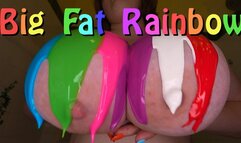 Big Fat Rainbow Tits and Tummy