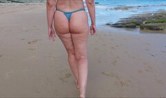 Hot Juicy Milf Ass Beach Walk