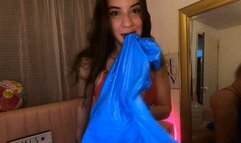BLOW INFLATABLE BED BLUE