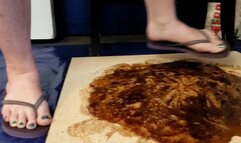 Charlie Angel Stuck with Purple Flip Flops