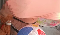 beachball stuffing and pop balloons