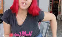 Session: Quickly smoking a cork cigarette until a client arrives at the bar where I work - few coughs