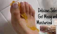 Delicious Soles Get Messy and Moisturized