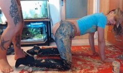 food sploshing, jeans fetish, hard fucking