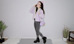 Caught short on the phone wetting peeing