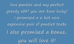 Panty lover Financial Domination part 963