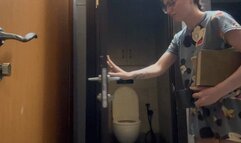 Emma the student went to the toilet after spicy chicken with coffee and a book - part 16