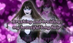 Brushing and braiding my beautiful long hair - WMV HD 1080p