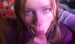 Yuiwoo - Younger stepsister sucks big cock and gets cum on face