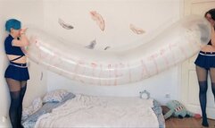 Cosette and Stashia BTP's double valved Roomtex zeppelin - 480p