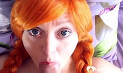 Hot egirl takes a dick in her mouth