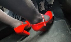 Red Heel Pedal Pump