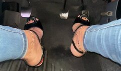 Mia Soles Sexy Pedal Pumping on high heels and barefoot