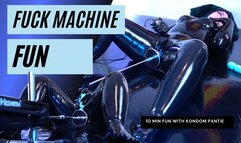 Fucking machine fills up my Rubber Pussy