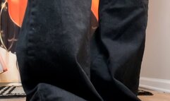 Purple Toes Standing Up Foot Tease