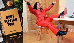 Boot Peeping tom- hidden boots ReinaLeather POV