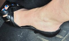 Pretty peep toe pumps