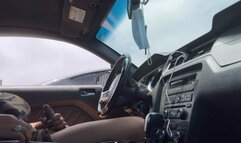 Caught trans jacking off outside and joined her