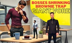 Bosses shrinking brownie trap giant vore