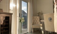 Satin dress sexy dance and JOI