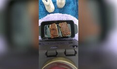 Pee Humiliation Meal Loser Breakfast Peeing on Three Cakes