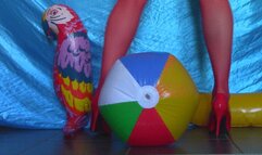 Beach Ball Red Ass Bounce (Non POP) (mkv)