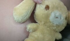 Closeup Plushie Rubbing Humping on Ass and Pussy