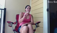 Smoking feet tease