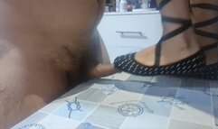 Cock stomped with my black ballerinas (No Cum)